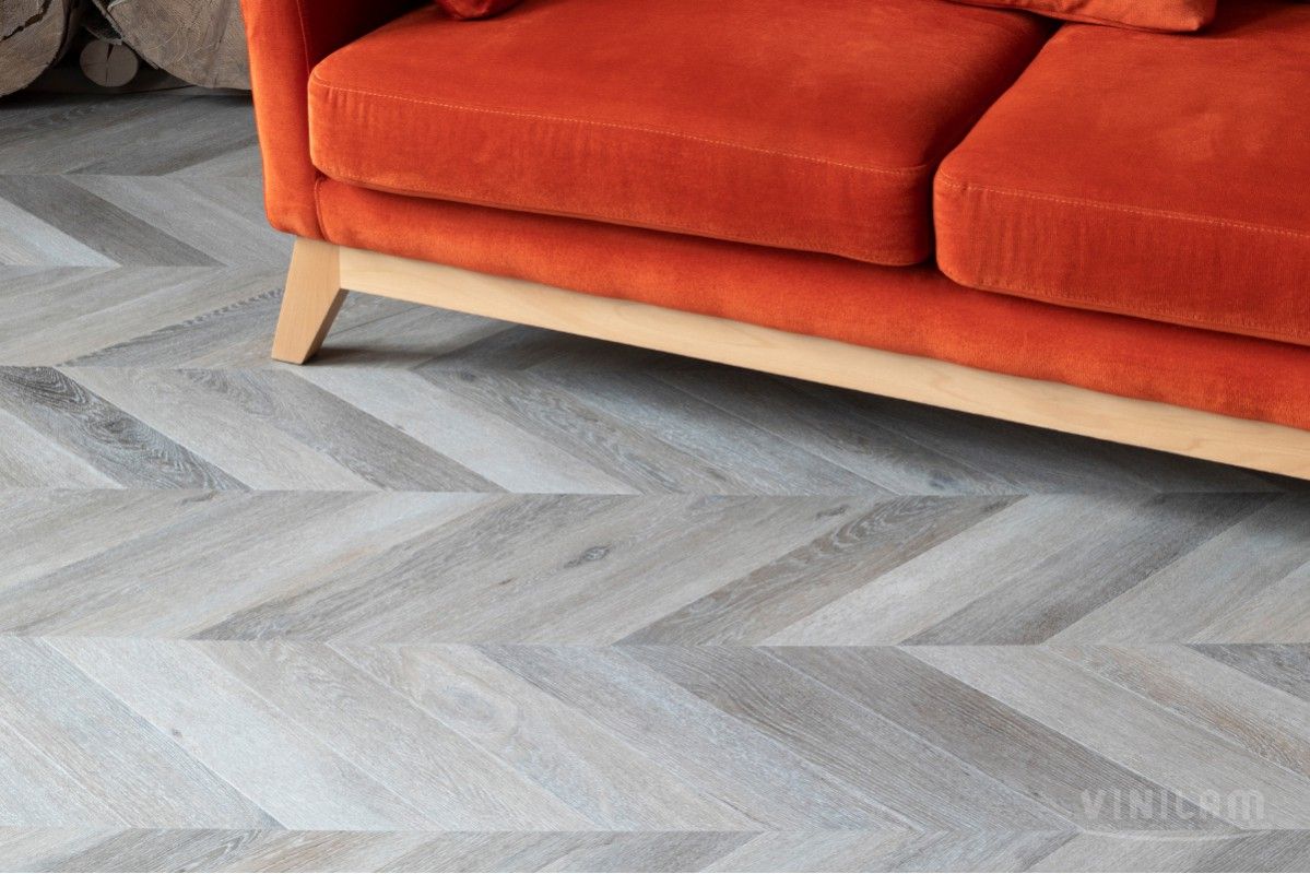 Кварцвиниловая плитка Vinilam PARQUET CHEVRON 2,5 mm RI444515CL4 Шеврон Легран