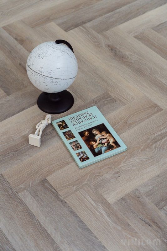 Кварцвиниловая плитка Vinilam PARQUET Herringbone 6,5 mm Эрмитаж Паркет IS11122