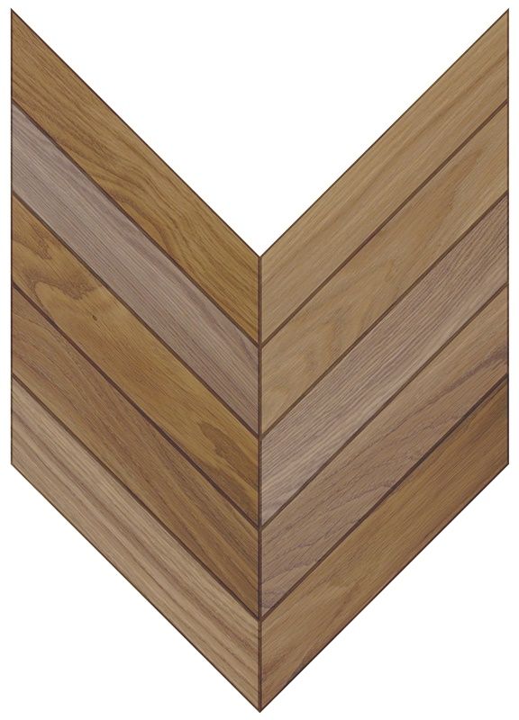 Паркетная доска Parquet Plaque Французкая елка Селект Дуб коричневый (120)