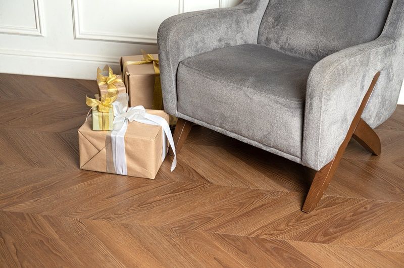 Кварцвиниловая плитка Vinilam PARQUET CHEVRON 8,5 mm I1651102 Шеврон Плезир
