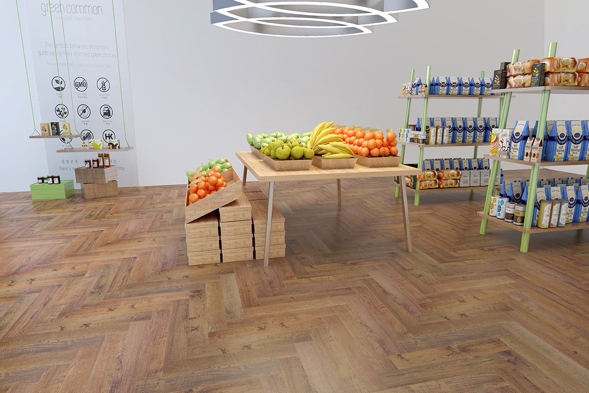 Кварцвиниловая плитка Vinilam PARQUET Herringbone 6,5 mm Паркет Версальский IS11177