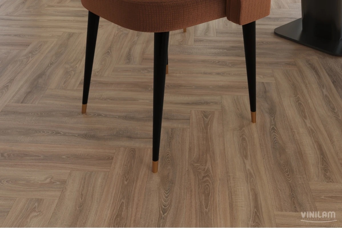 Кварцвиниловая плитка Vinilam PARQUET Herringbone 6,5 mm IS11355 Паркет Монпелье