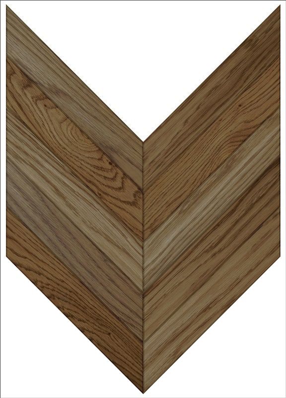 Паркетная доска Parquet Plaque Французкая елка Рустик Дуб светло-коричневый (100)