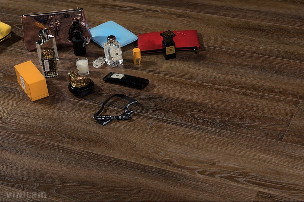 Кварцвиниловая плитка Vinilam Гибрид + пробка XXL 6,5 мм 10043V Дуб Бинш