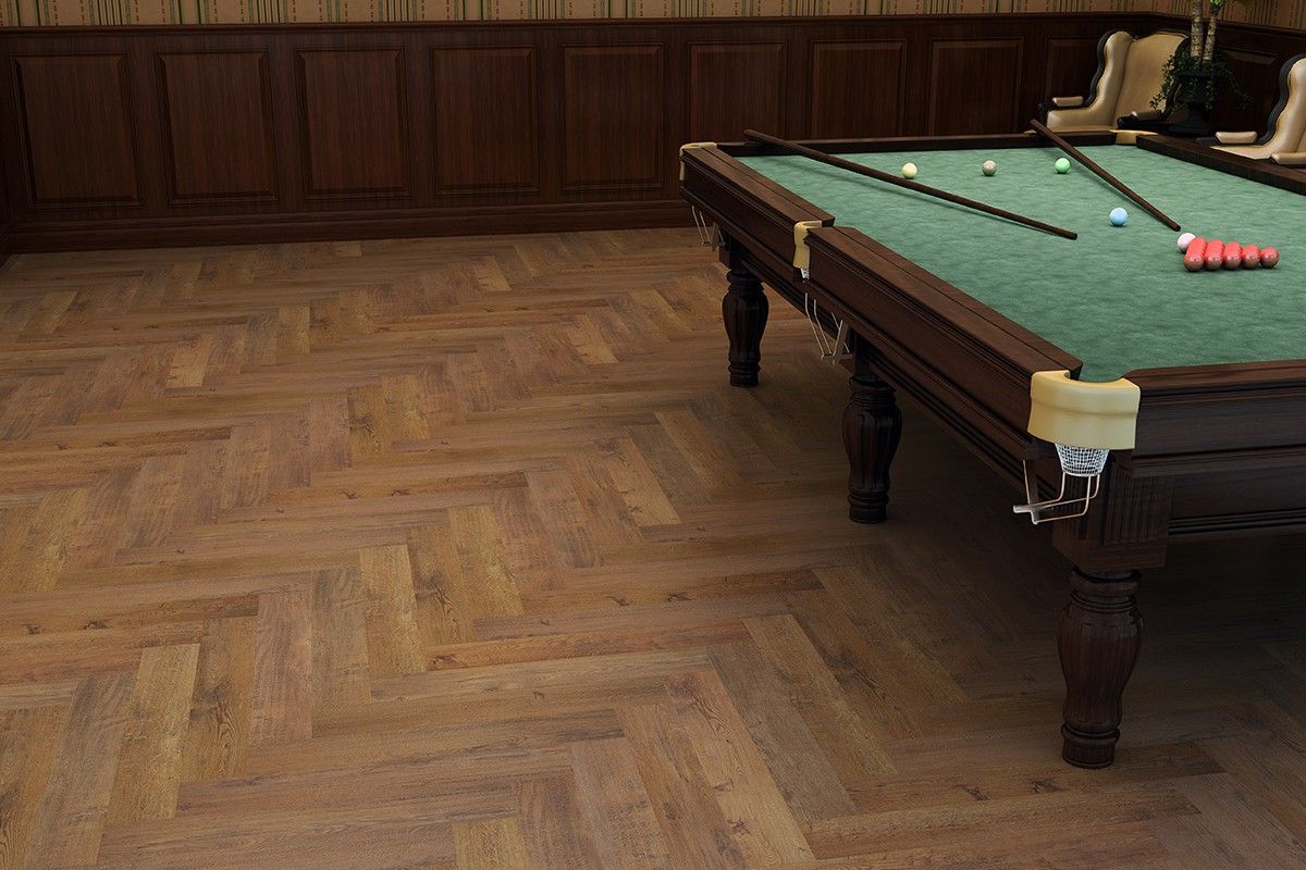 Кварцвиниловая плитка Vinilam PARQUET Herringbone 6,5 mm Паркет Парижский IS11155