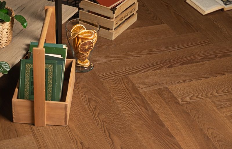 Кварцвиниловая плитка Vinilam PARQUET Herringbone 6,5 mm IS11200 Паркет Винсент