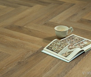 Кварцвиниловая плитка Vinilam PARQUET Herringbone 6,5 mm Классический Паркет IS11166