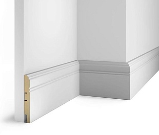 Плинтус COSCA DECOR Белый белый под покраску AP17