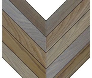 Паркетная доска Parquet Plaque Французкая елка Рустик Дуб кремовый (90)