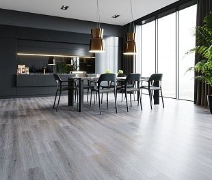 Кварцвиниловая плитка Fargo Дуб Рустик Серый 366-1B