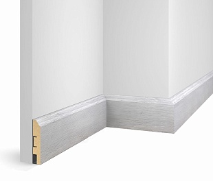 Плинтус COSCA DECOR Экошпон WP07 WP07 Дуб Старинный серый