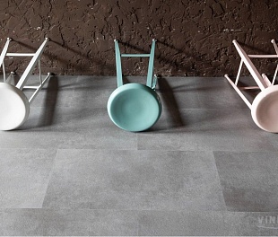 Кварцвиниловая плитка Vinilam Ceramo Click Цемент 61609
