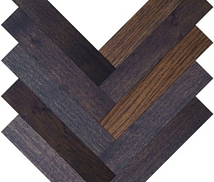 Паркетная доска Parquet Plaque Венгерская елка Рустик Дуб шоколадный (120)