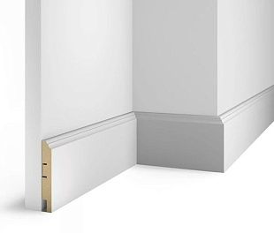 Плинтус COSCA DECOR Белый белый под покраску AP77 Плинтус COSCA DECOR Белый белый под покраску AP77