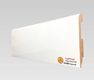 Плинтус TeckWood Белый Прайм Прайм прямой (100)