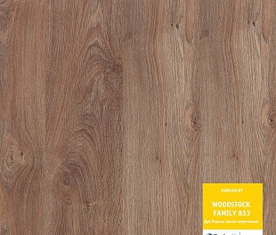 Ламинат Tarkett Woodstock Family Дуб лориэн светло-коричневый 833
