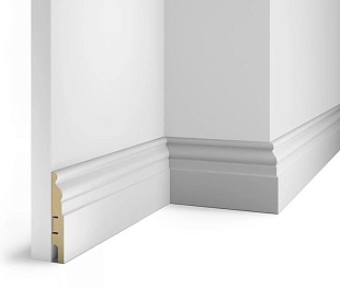 Плинтус COSCA DECOR Белый белый под покраску AP18 Плинтус COSCA DECOR Белый белый под покраску AP18