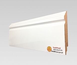 Плинтус TeckWood Белый Прайм Прайм фигурный (100)
