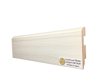 Плинтус TeckWood Цветной Сандал Светлый (75)