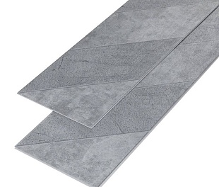 Кварцвиниловая плитка SPC Stronghold Prague 4,2 мм Ёлка серая 04 23733