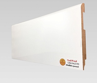 Плинтус TeckWood Белый Прайм Прайм прямой (120)
