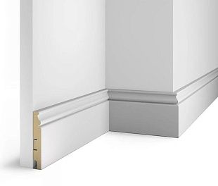 Плинтус COSCA DECOR Белый белый под покраску AP10 Плинтус COSCA DECOR Белый белый под покраску AP10