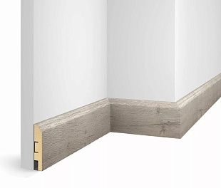 Плинтус COSCA DECOR Экошпон WP07 WP07 Дуб Барон темный