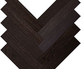 Паркетная доска Parquet Plaque Венгерская елка Рустик Дуб темно-коричневый (110)