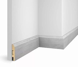 Плинтус COSCA DECOR Экошпон WP07 WP07 Дуб Старинный светло-серый