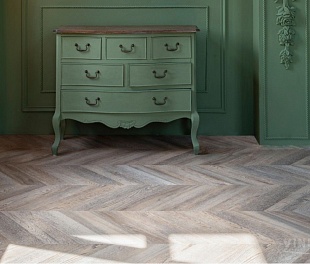 Кварцвиниловая плитка Vinilam PARQUET CHEVRON 2,5 mm RI153616CL4 Шеврон Шампань