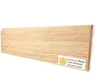 Плинтус TeckWood Цветной Клен беленый (75)