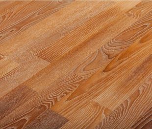 Паркетная доска Greenline Effect 3-полосная 2 Ясень Термо светлый