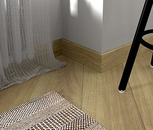 Плинтус FineFloor 340048 1508 / 1408 Дуб Квебек / MIDLAND OAK 22821