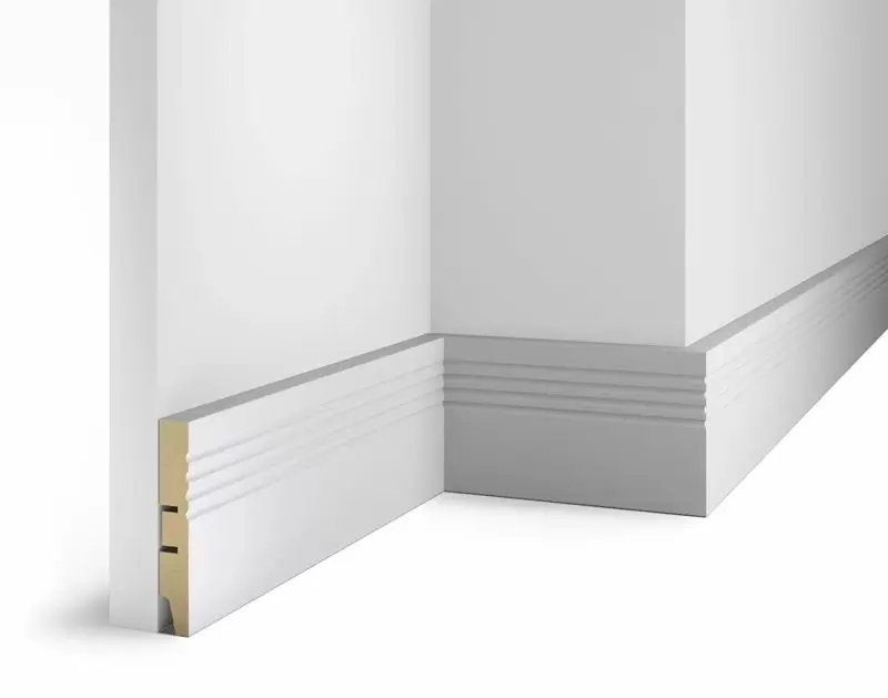 Плинтус COSCA DECOR Белый белый под покраску AP08