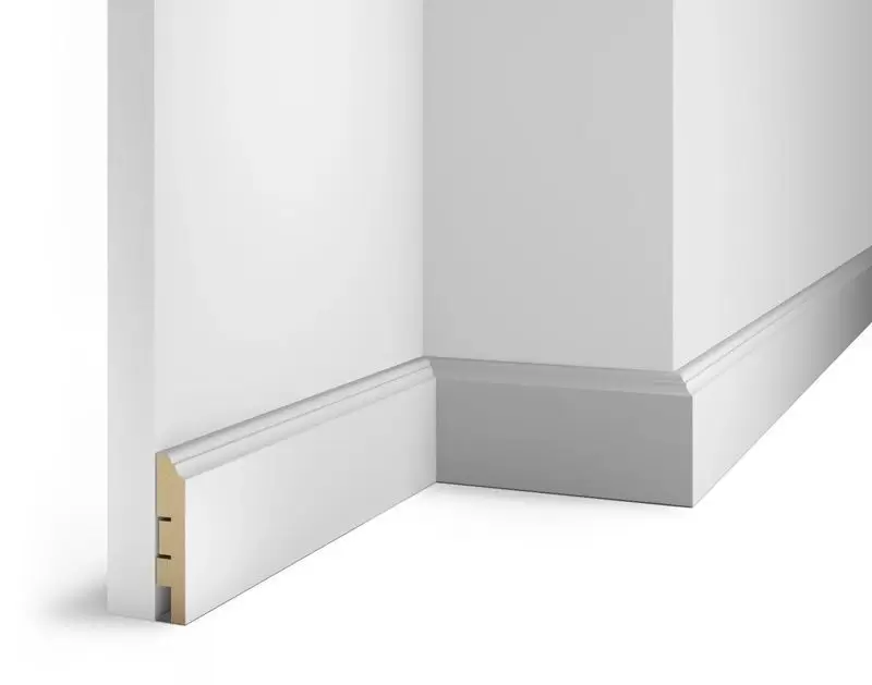 Плинтус COSCA DECOR Белый белый под покраску AP07