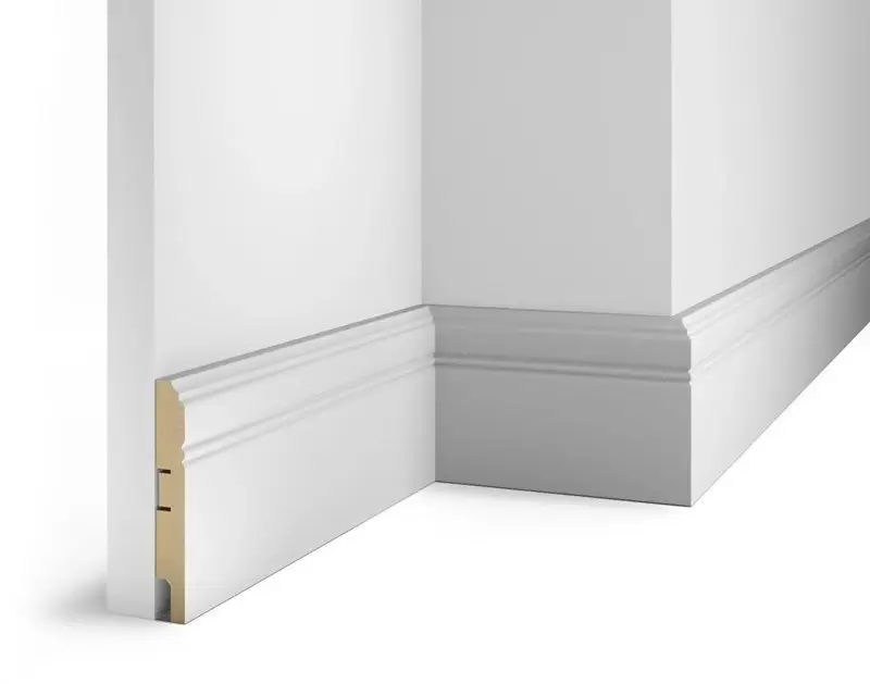 Плинтус COSCA DECOR Белый белый под покраску AP17