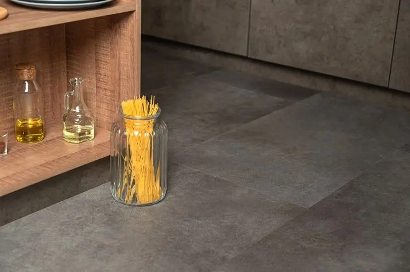 Кварцвиниловая плитка Vinilam Ceramo Glue 71610 Цемент Cтальной (4,513)