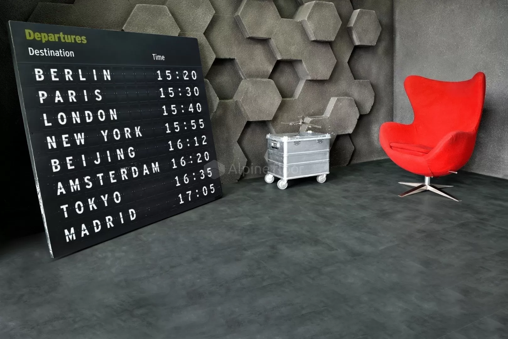 Кварцвиниловая плитка Alpine floor GRAND STONE ECO 8-5 Вулканический песок