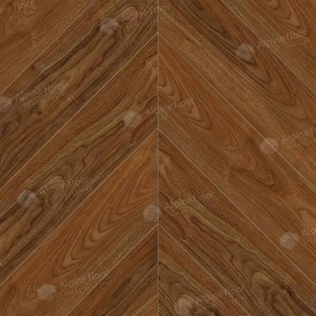 Кварцвиниловая плитка Alpine floor CHEVRON ALPINE ECO 18-22 Орех Нойер