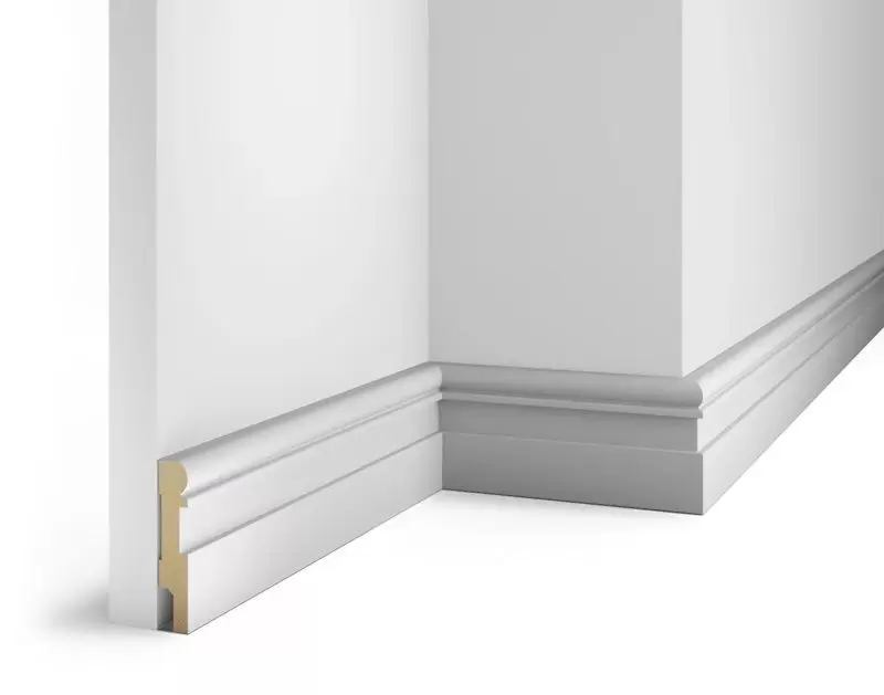 Плинтус COSCA DECOR Белый белый под покраску AP28