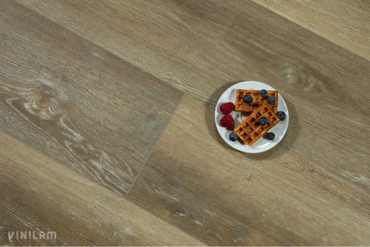 Кварцвиниловая плитка Vinilam Гибрид + пробка XXL 6,5 мм 10056V Дуб Месен