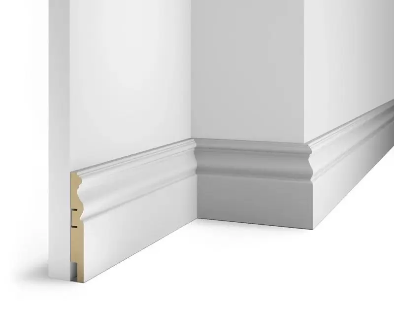 Плинтус COSCA DECOR Белый белый под покраску AP14