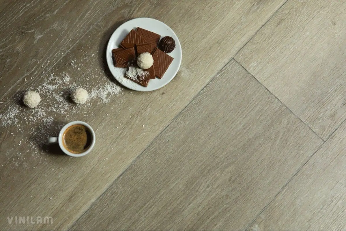 Кварцвиниловая плитка Vinilam Гибрид + пробка XXL 7 мм 10318V Дуб Гел