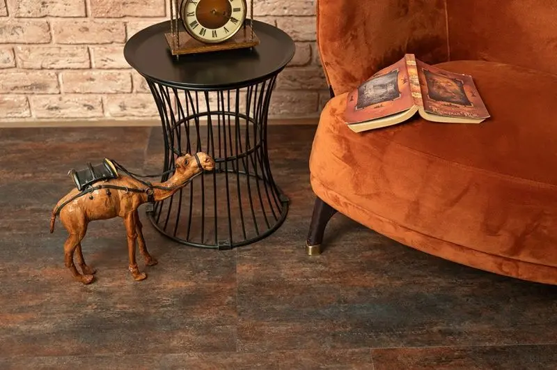 Кварцвиниловая плитка Vinilam Ceramo Click 71617 Керамическая Сталь