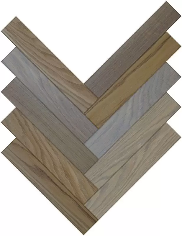 Паркетная доска Parquet Plaque Венгерская елка Рустик Дуб кремовый (90)