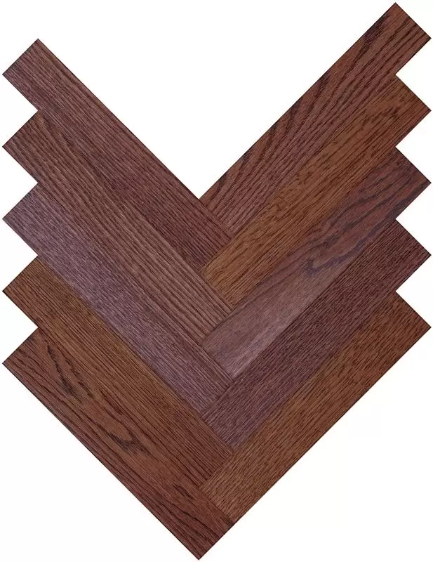 Паркетная доска Parquet Plaque Венгерская елка Рустик Дуб красный (90)