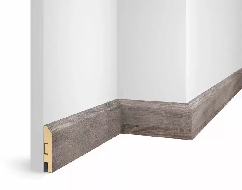 Плинтус COSCA DECOR Экошпон WP07 WP07 Дуб Дымчатый