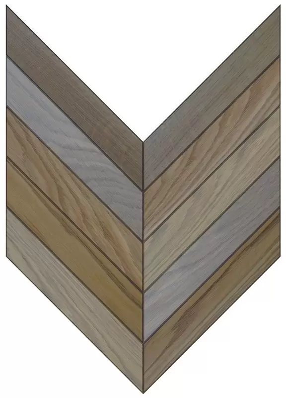 Паркетная доска Parquet Plaque Французкая елка Рустик Дуб кремовый (110)