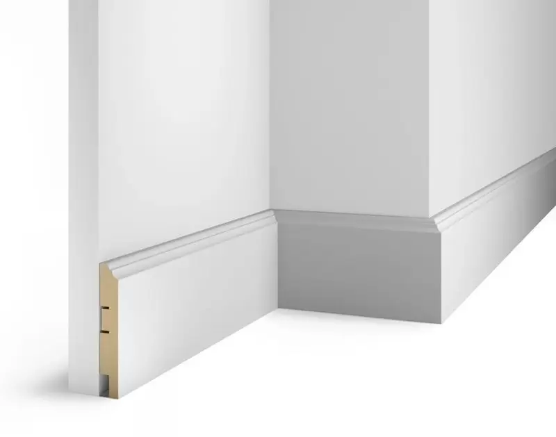 Плинтус COSCA DECOR Белый белый под покраску AP77