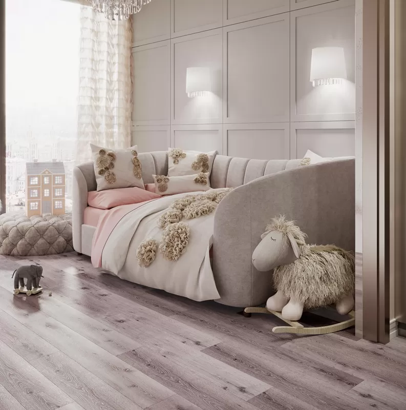 Кварцвиниловая плитка LimeStone Oak Beau Monde grey (Дуб Бомонд грей)